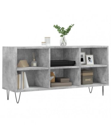 vidaXL TV Cabinet Concrete Grey 103.5x30x50 cm Engineered Wood — V0672041042