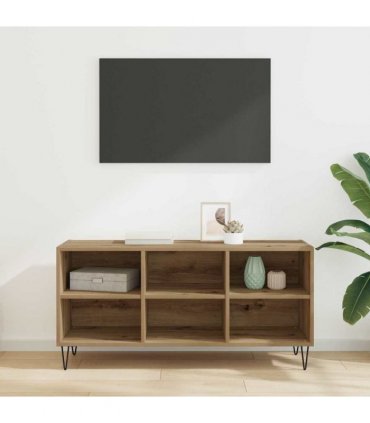 vidaXL TV Cabinet Artisan Oak 103.5 x 30 x 50 cm Engineered Wood — V0672041043