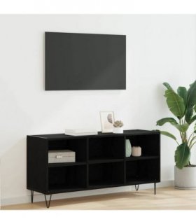 vidaXL TV Cabinet Black Oak 103.5 x 30 x 50 cm Engineered Wood — V0672041046