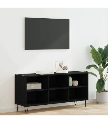 vidaXL TV Cabinet Black Oak 103.5 x 30 x 50 cm Engineered Wood — V0672041046