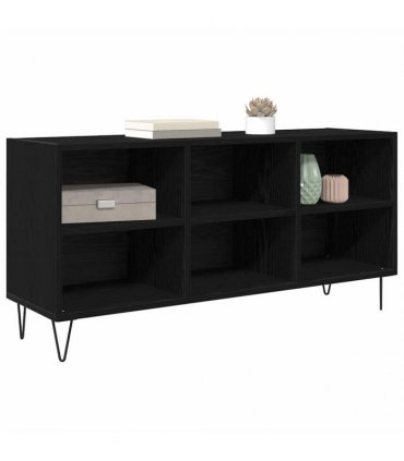 vidaXL TV Cabinet Black Oak 103.5 x 30 x 50 cm Engineered Wood — V0672041046