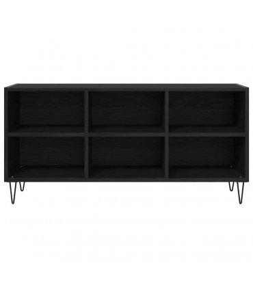 vidaXL TV Cabinet Black Oak 103.5 x 30 x 50 cm Engineered Wood — V0672041046