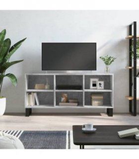 vidaXL TV Cabinet Concrete Grey 103.5x30x50 cm Engineered Wood — V0672041047