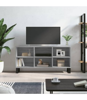 vidaXL TV Cabinet Grey Sonoma 103.5x30x50 cm Engineered Wood — V0672041051