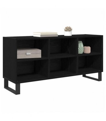 vidaXL TV Cabinet Black Oak 103.5 x 30 x 50 cm Engineered Wood — V0672041053