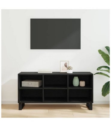vidaXL TV Cabinet Black Oak 103.5 x 30 x 50 cm Engineered Wood — V0672041053