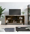 vidaXL TV Cabinet Smoked Oak 103.5x30x50 cm Engineered Wood — V0672041054