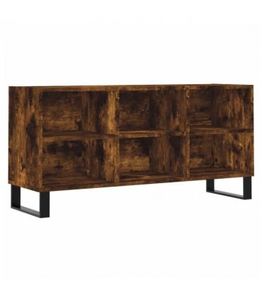 vidaXL TV Cabinet Smoked Oak 103.5x30x50 cm Engineered Wood — V0672041054