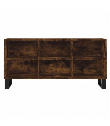 vidaXL TV Cabinet Smoked Oak 103.5x30x50 cm Engineered Wood — V0672041054