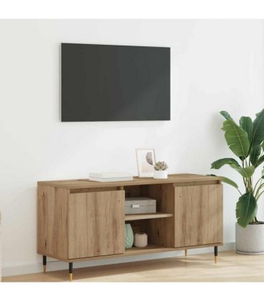 vidaXL TV Cabinet Artisan Oak 104 x 35 x 50 cm Engineered Wood