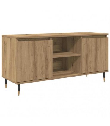 vidaXL TV Cabinet Artisan Oak 104 x 35 x 50 cm Engineered Wood