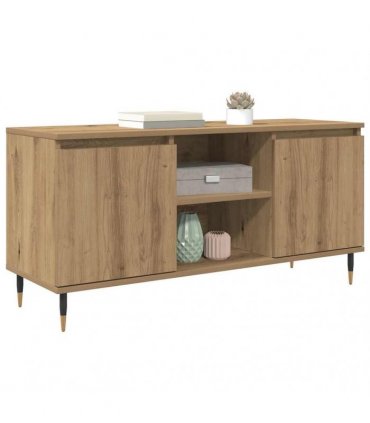 vidaXL TV Cabinet Artisan Oak 104 x 35 x 50 cm Engineered Wood