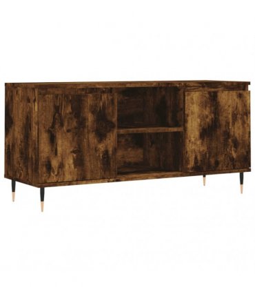 vidaXL TV Cabinet Smoked Oak 104x35x50 cm Engineered Wood