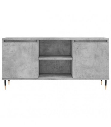 vidaXL TV Cabinet Concrete Grey 104x35x50 cm Engineered Wood