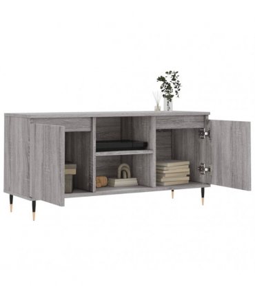 vidaXL TV Cabinet Grey Sonoma 104x35x50 cm Engineered Wood