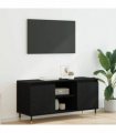 vidaXL TV Cabinet Black Oak 104 x 35 x 50 cm Engineered Wood