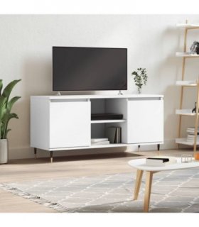 vidaXL TV Cabinet White 104x35x50 cm Engineered Wood