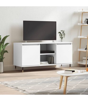 vidaXL TV Cabinet White 104x35x50 cm Engineered Wood