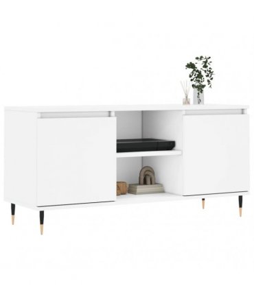 vidaXL TV Cabinet White 104x35x50 cm Engineered Wood