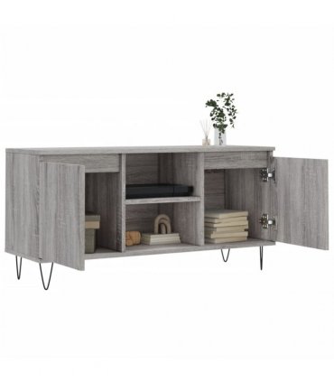 vidaXL TV Cabinet Grey Sonoma 104x35x50 cm Engineered Wood — V0672041064