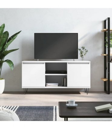 vidaXL TV Cabinet White 104x35x50 cm Engineered Wood — V0672041065