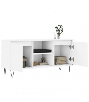 vidaXL TV Cabinet White 104x35x50 cm Engineered Wood — V0672041065
