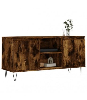 vidaXL TV Cabinet Smoked Oak 104x35x50 cm Engineered Wood — V0672041066