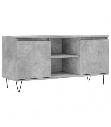 vidaXL TV Cabinet Concrete Grey 104x35x50 cm Engineered Wood — V0672041067