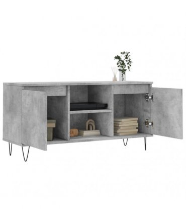 vidaXL TV Cabinet Concrete Grey 104x35x50 cm Engineered Wood — V0672041067