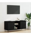 vidaXL TV Cabinet Black Oak 104 x 35 x 50 cm Engineered Wood — V0672041068
