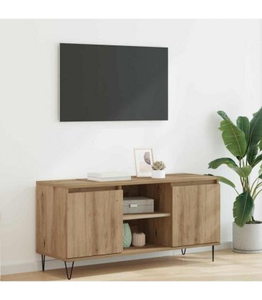 vidaXL TV Cabinet Artisan Oak 104 x 35 x 50 cm Engineered Wood — V0672041070