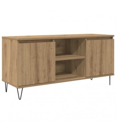 vidaXL TV Cabinet Artisan Oak 104 x 35 x 50 cm Engineered Wood — V0672041070