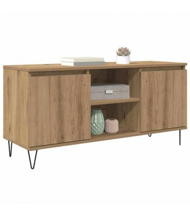 vidaXL TV Cabinet Artisan Oak 104 x 35 x 50 cm Engineered Wood — V0672041070