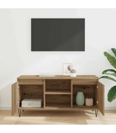 vidaXL TV Cabinet Artisan Oak 104 x 35 x 50 cm Engineered Wood — V0672041070