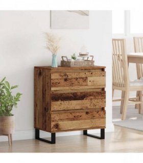vidaXL Sideboard with Drawer Old Wood 60 x 35 x 70 cm Engineered Wood — V0672041122