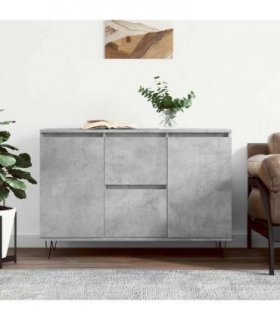 vidaXL Sideboard Concrete Grey 101.5x35x70 cm Engineered Wood — V0672041137