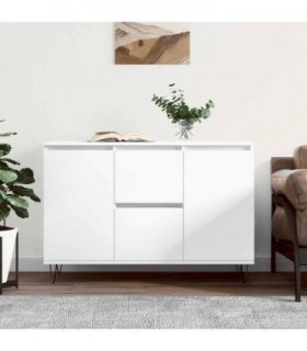 vidaXL Sideboard White 101.5x35x70 cm Engineered Wood — V0672041139