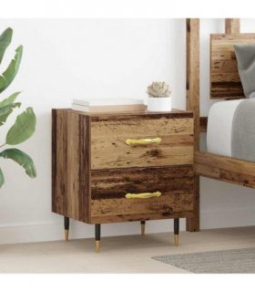 vidaXL Bedside Cabinet Old Wood 40 x 35 x 47.5 cm Engineered Wood — V0672041174