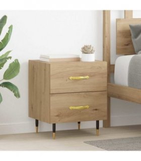 vidaXL Bedside Cabinet Artisan Oak 40 x 35 x 47.5 cm Engineered Wood — V0672041180