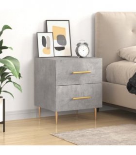 vidaXL Bedside Cabinet Concrete Grey 40x35x47.5 cm Engineered Wood — V0672041188
