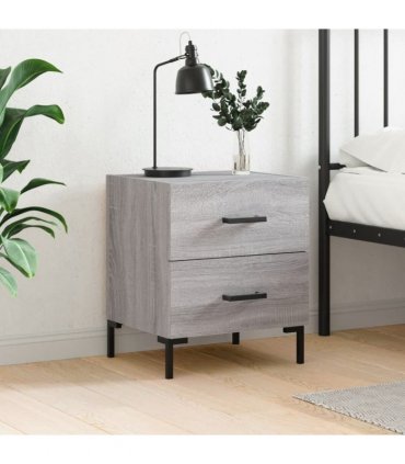 vidaXL Bedside Cabinet Grey Sonoma 40x35x47.5 cm Engineered Wood — V0672041203