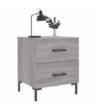 vidaXL Bedside Cabinet Grey Sonoma 40x35x47.5 cm Engineered Wood — V0672041203