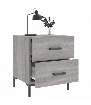 vidaXL Bedside Cabinet Grey Sonoma 40x35x47.5 cm Engineered Wood — V0672041203