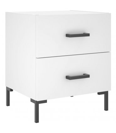 vidaXL Bedside Cabinet White 40x35x47.5 cm Engineered Wood — V0672041205