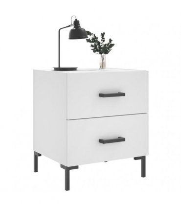 vidaXL Bedside Cabinet White 40x35x47.5 cm Engineered Wood — V0672041205