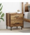 vidaXL Bedside Cabinet Old Wood 40 x 35 x 47.5 cm Engineered Wood — V0672041207
