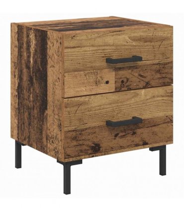 vidaXL Bedside Cabinet Old Wood 40 x 35 x 47.5 cm Engineered Wood — V0672041207