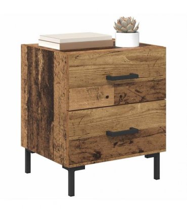 vidaXL Bedside Cabinet Old Wood 40 x 35 x 47.5 cm Engineered Wood — V0672041207