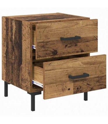 vidaXL Bedside Cabinet Old Wood 40 x 35 x 47.5 cm Engineered Wood — V0672041207