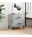 vidaXL Bedside Cabinet Concrete Grey 40x35x47.5 cm Engineered Wood — V0672041208
